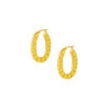 TOMEI Lusso Italia Crinkly Earrings, Yellow Gold 916