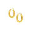 TOMEI Lusso Italia Crinkly Earrings, Yellow Gold 916