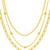 TOMEI Lusso Italia Layered Necklace, Yellow Gold 916