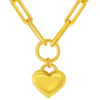 TOMEI Lusso Italia Heart Necklace, Yellow Gold 916