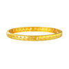 TOMEI Lusso Italia Hollow Bangle, Yellow Gold 916