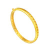 TOMEI Lusso Italia Hollow Bangle, Yellow Gold 916