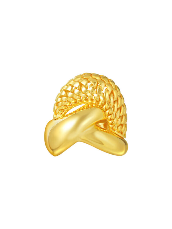 TOMEI Lusso Italia Grandiose Tangled Ring, Yellow Gold 916