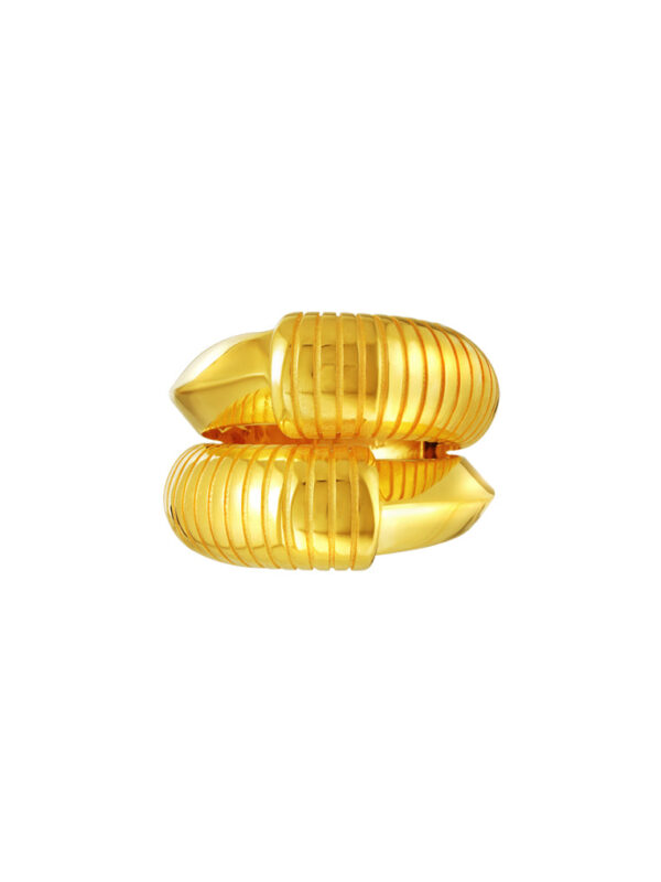 TOMEI Lusso Italia Twisted Ring, Yellow Gold 916