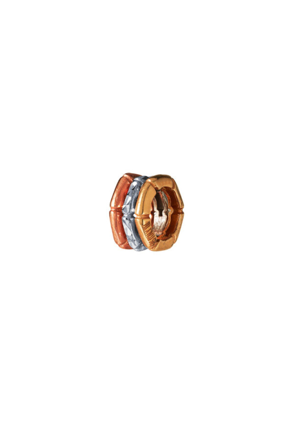 TOMEI Cirlce Trio Pendant, White+Rose+Yellow Gold 585