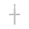 TOMEI Cross Pendant, White Gold 585