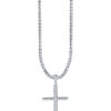 TOMEI Cross Pendant, White Gold 585