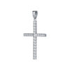 TOMEI Cross Pendant, White Gold 585