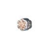 TOMEI Flower Charm, White+Rose Gold 585