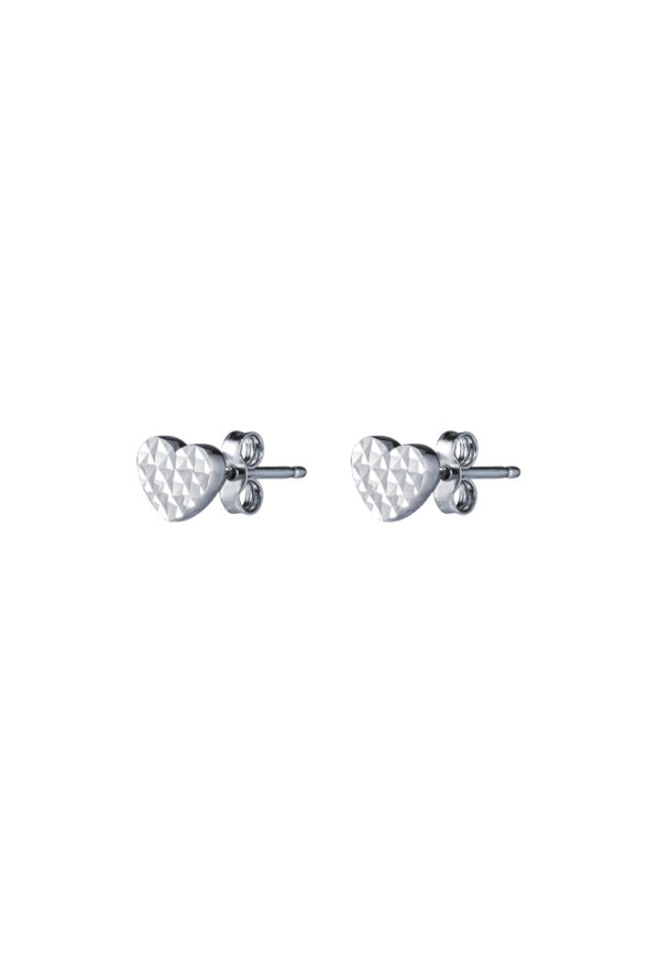 TOMEI Petite Love Earrings, White Gold 585