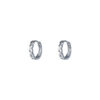 TOMEI Hoop Earrings, White Gold 585