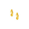 TOMEI Curvy Loop Earrings, Yellow Gold 916