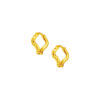 TOMEI Curvy Loop Earrings, Yellow Gold 916