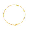 TOMEI Dual-Tone Bead Bracelet, Yellow Gold 916