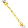 TOMEI Dual-Tone Bead Bracelet, Yellow Gold 916