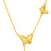 TOMEI Butterfly Necklace, Yellow Gold 999 (5G)