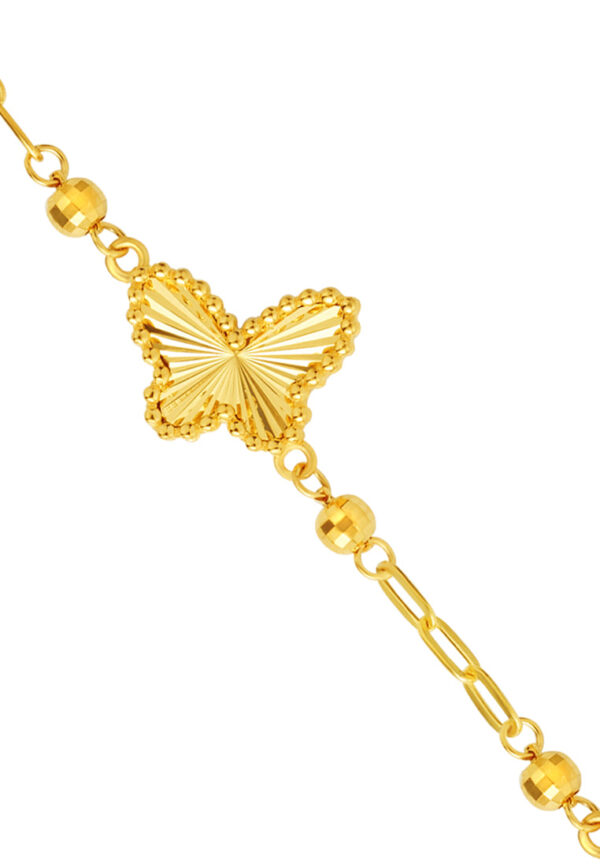 TOMEI Butterfly Bracelet, Yellow Gold 999 (5G)