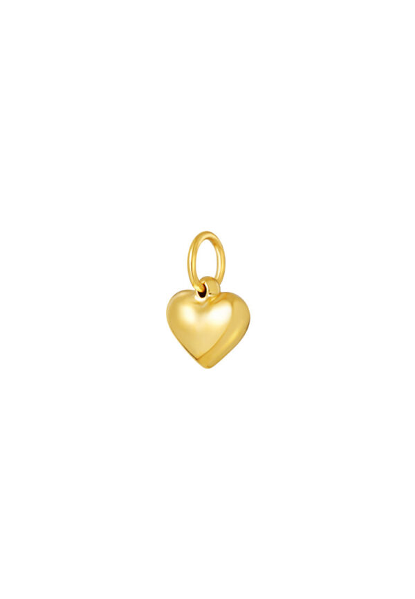 TOMEI Chubby Heart Pendant, Yellow Gold 916