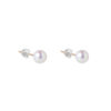 TOMEI Pearlfect Love Earrings(5mm), Rose Gold 750