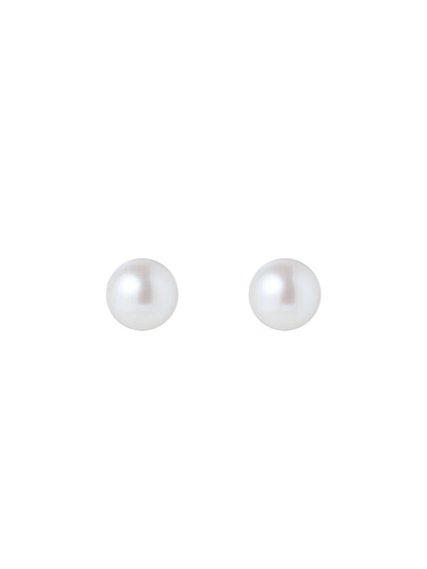 TOMEI Pearlfect Love Earrings(5mm), Rose Gold 750