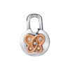 TOMEI Love Lock Collection Butterfly Diamond Pendant, White+Rose Gold 750