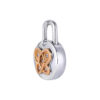 TOMEI Love Lock Collection Butterfly Diamond Pendant, White+Rose Gold 750