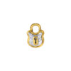 TOMEI Love Lock Collection Diamond Pendant, White+Yellow Gold 750