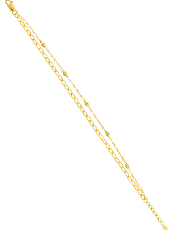 TOMEI Dual-Line Style Bracelet, Yellow Gold 916