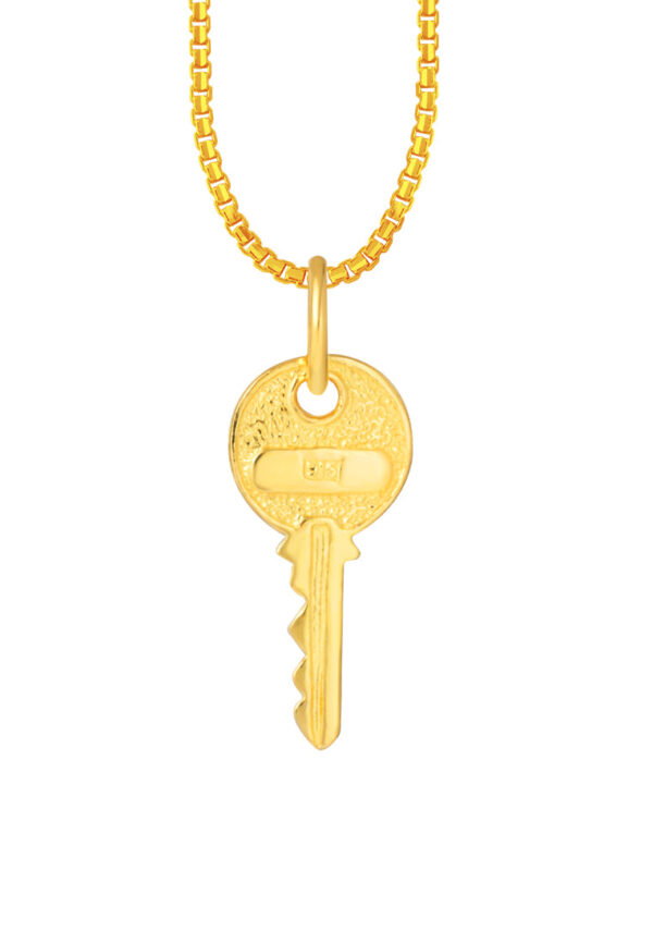 TOMEI Key Pendant, Yellow Gold 916