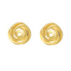 TOMEI Flower Knot Earrings, Yellow Gold 916