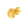 TOMEI Flower Knot Earrings, Yellow Gold 916