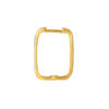 TOMEI Dual-Tone Lasered Hoop Earrings, Yellow Gold 916
