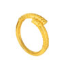 TOMEI Art-Printed Ring, Yellow Gold 916