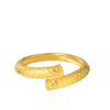 TOMEI Art-Printed Ring, Yellow Gold 916
