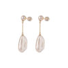 TOMEI Baroque Pearl Earrings, Yellow Gold 750