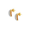 TOMEI Diamomnd Cut Collection Hoop Earrings, Yellow Gold 916