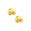 TOMEI Lusso Italia Button Earrings, Yellow Gold 916