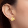 TOMEI Lusso Italia Love Knot Earrings, Yellow Gold 916