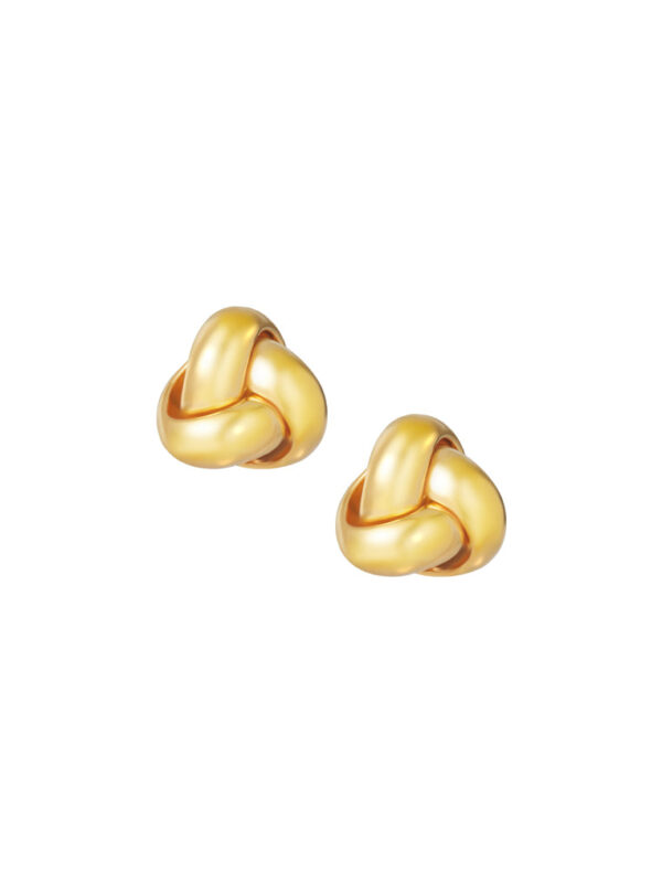 TOMEI Lusso Italia Love Knot Earrings, Yellow Gold 916