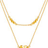 TOMEI Love Beads Double Strand Necklace, Yellow Gold 916