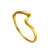 TOMEI Anastasia Curvy Bangle, Yellow Gold 916