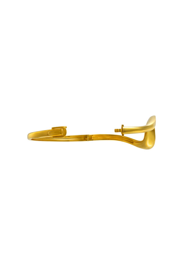 TOMEI Anastasia Curvy Bangle, Yellow Gold 916