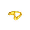 TOMEI Anastasia Curvy Ring, Yellow Gold 916