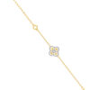 TOMEI Diamond Cut Collection Snow Flake Bracelet, Yellow Gold 916