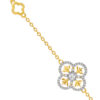 TOMEI Diamond Cut Collection Snow Flake Bracelet, Yellow Gold 916