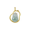 TOMEI Big Gourd Jade Pendant, Yellow Gold 750