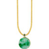 TOMEI Peacefully Jade Pendant, Yellow Gold 750