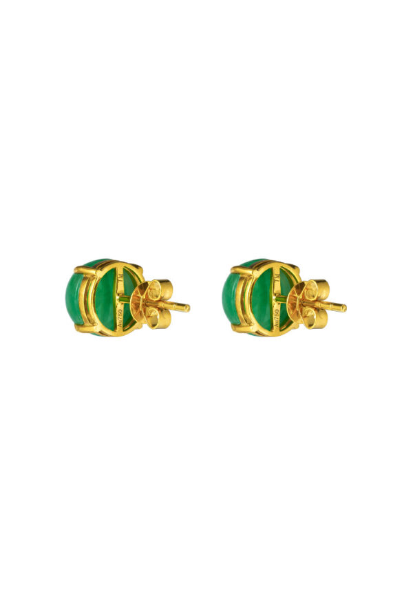 TOMEI Classical Jade Earrings, Yellow Gold 750