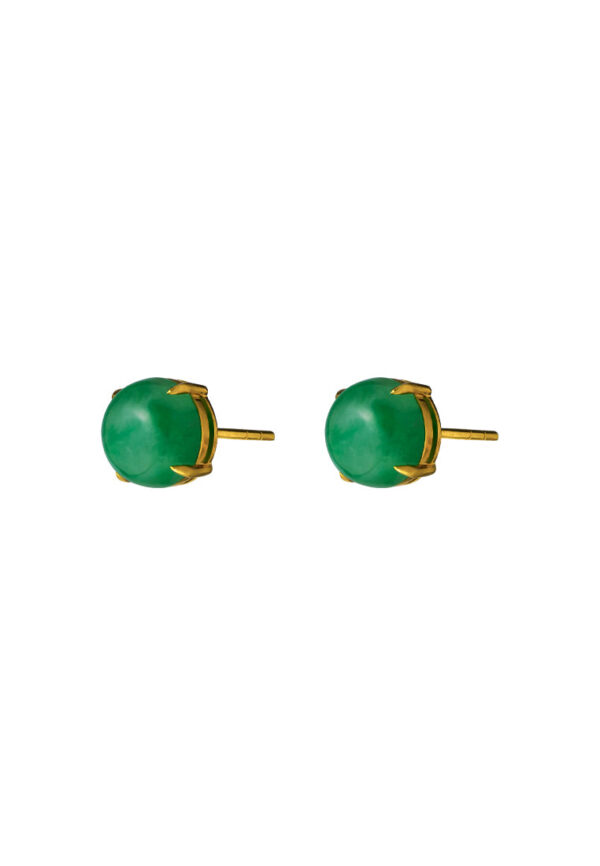 TOMEI Classical Jade Earrings, Yellow Gold 750