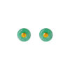TOMEI Blissfully Jade Earrings, Yellow Gold 750